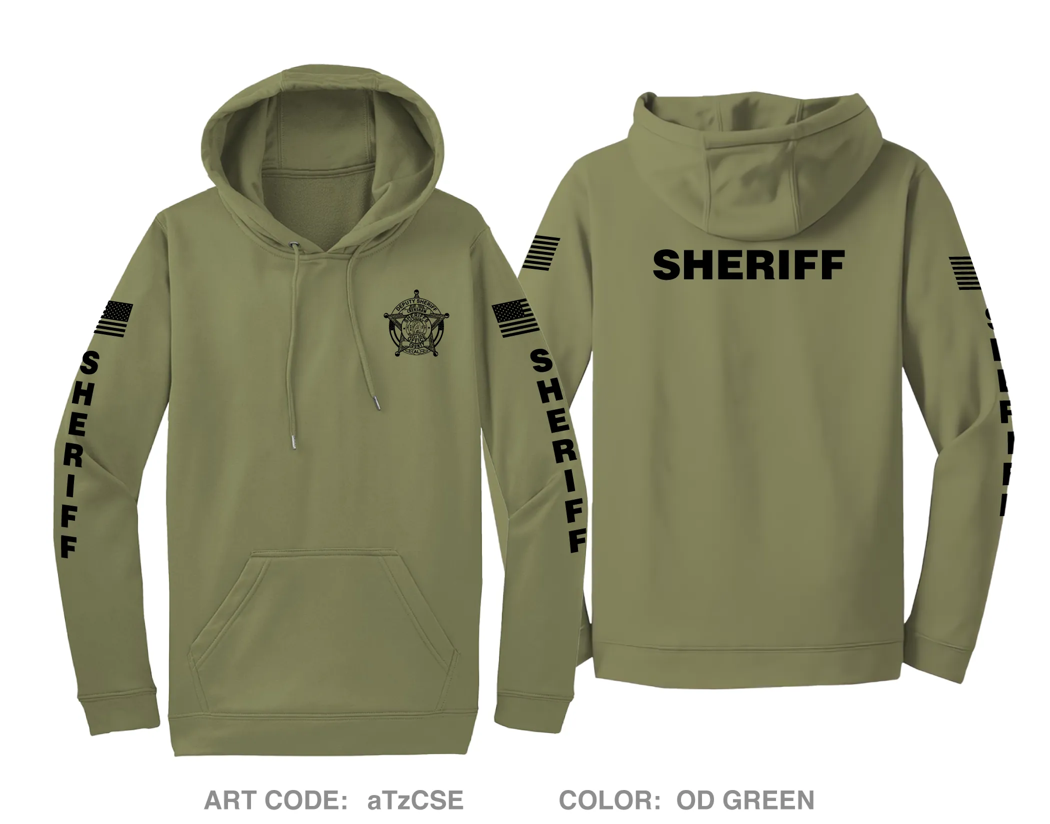 Crenshaw County Sheriffs Office Hi-Tech Performance Hoodie - mVWH5b