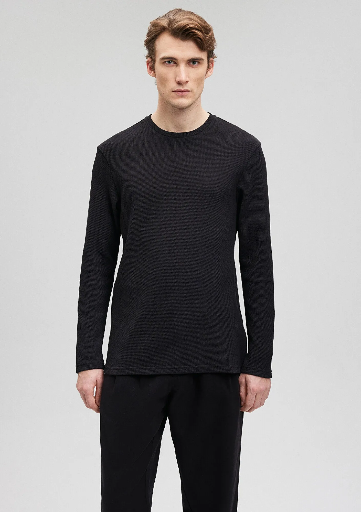 Crew Neck Black Basic T-Shirt