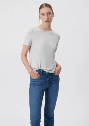 Crew Neck Grey Basic T-Shirt