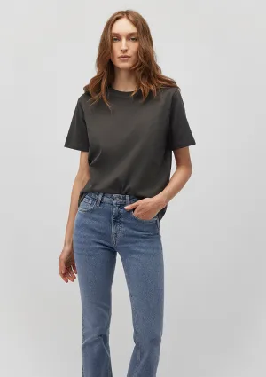 Crew Neck Grey Basic T-Shirt