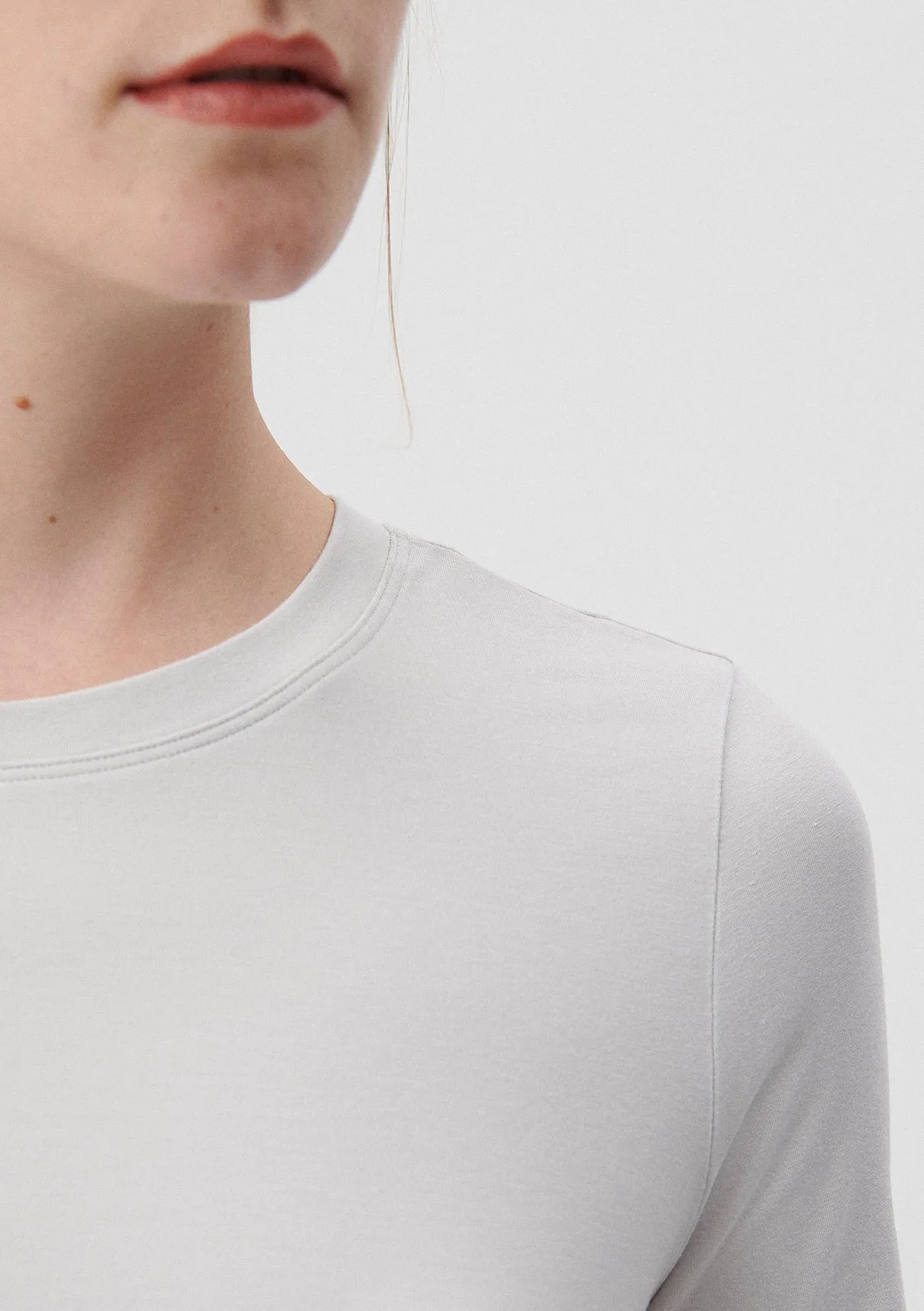 Crew Neck Grey Basic T-Shirt