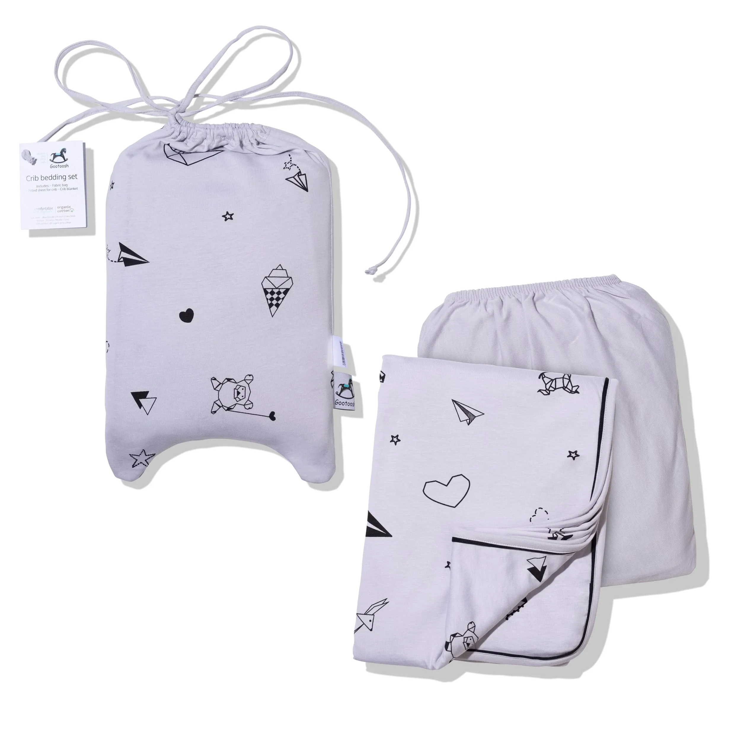 Crib Bedding Set 100% Cotton