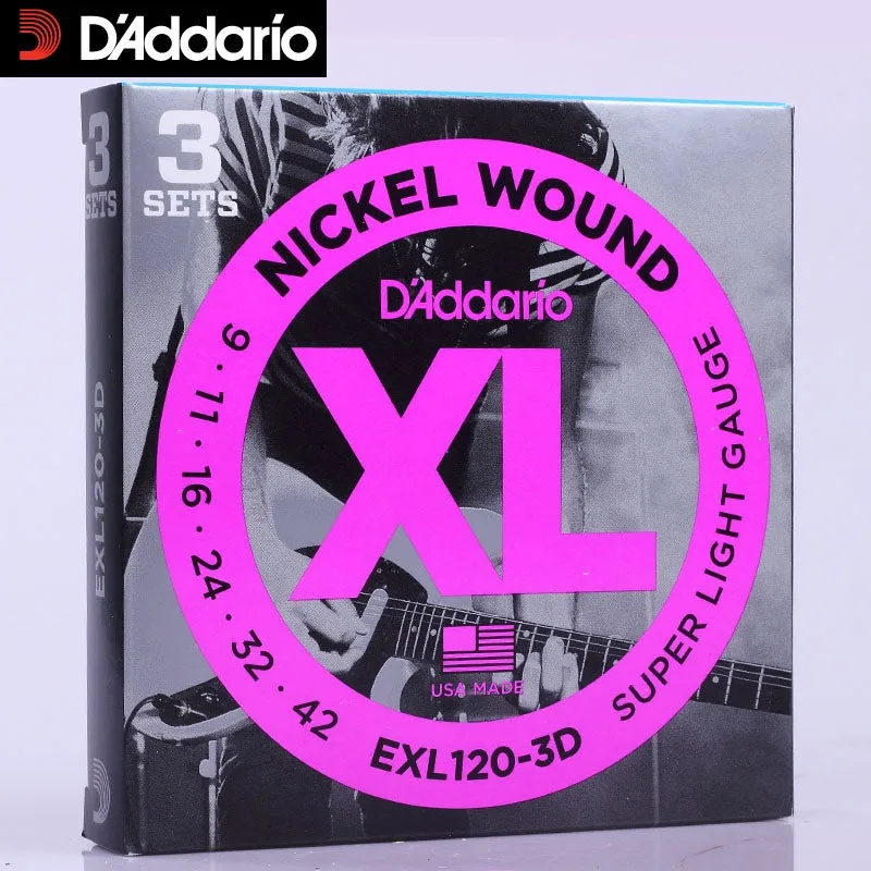 D'ADDARIO EXL120 3 PACK 9-42