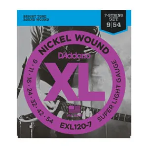 D'addario EXL120-7 7-String Super Light Strings