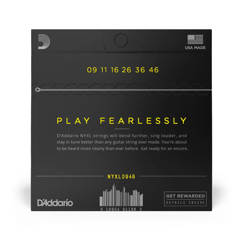 D'Addario NYXL0946 Nickel Wound Electric Guitar Strings, 09-46