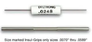 DELTRONIC - Class X - Individual Plug Gauges - in .0001" Increments - (Inch) Range .0248-0.1800" length 2-1/4", Code  D0248-1080