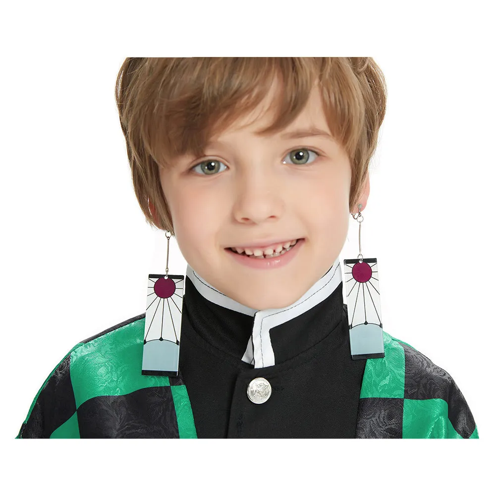 Demon Slayer: Kimetsu no Yaiba Halloween Carnival Suit Kamado Tanjirou Cosplay Costume Kids Kimono Outfits