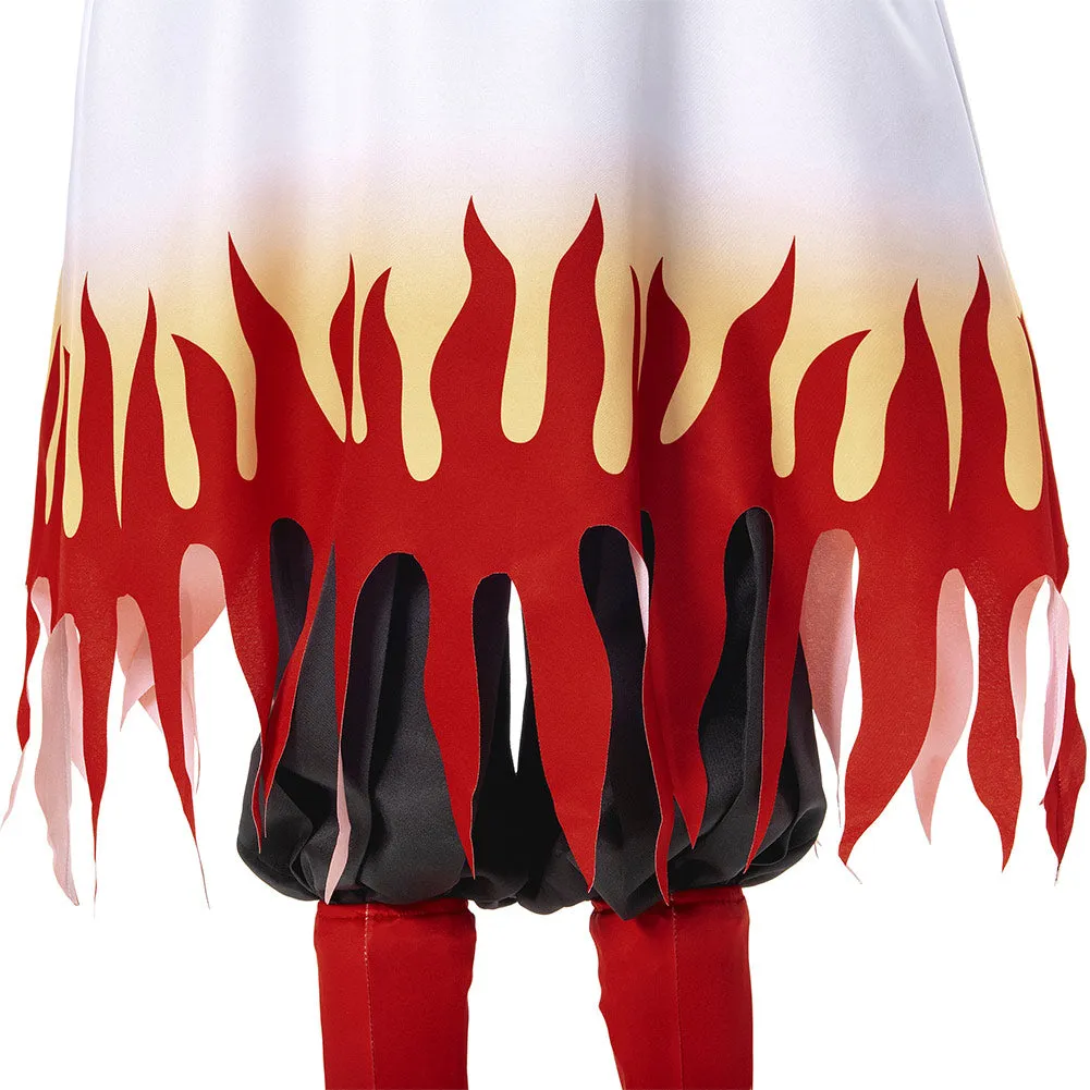 Demon Slayer: Kimetsu no Yaiba Halloween Carnival Suit Rengoku Kyoujurou Cosplay Costume Kids Children Coat Pants Cloak Outfits