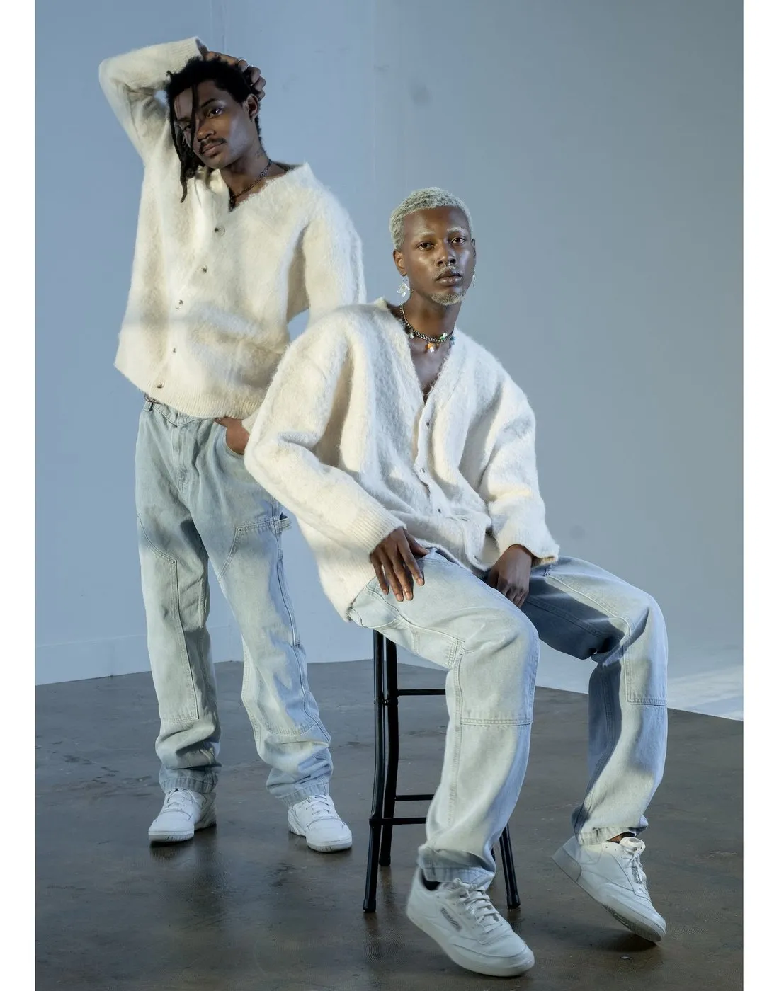 Denim Carpenter Pants-Light Wash