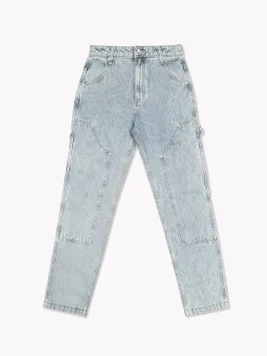 Denim Carpenter Pants-Light Wash