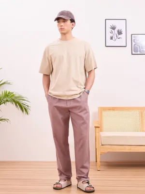 Dust Rose Relaxed Fit Pant