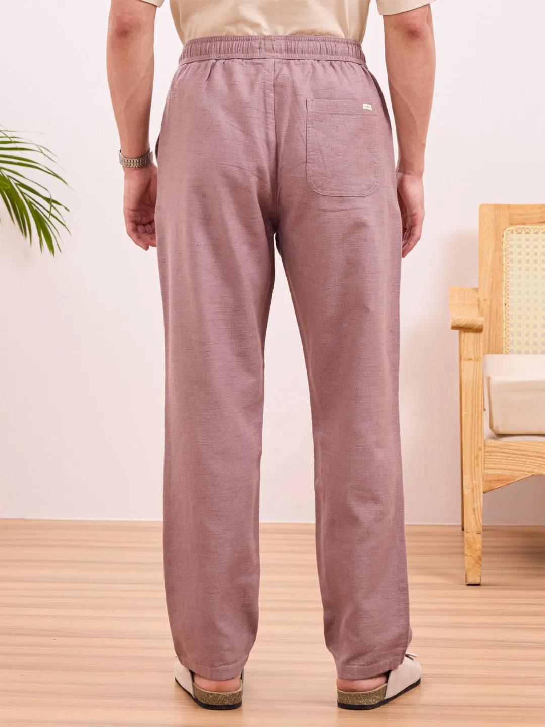 Dust Rose Relaxed Fit Pant