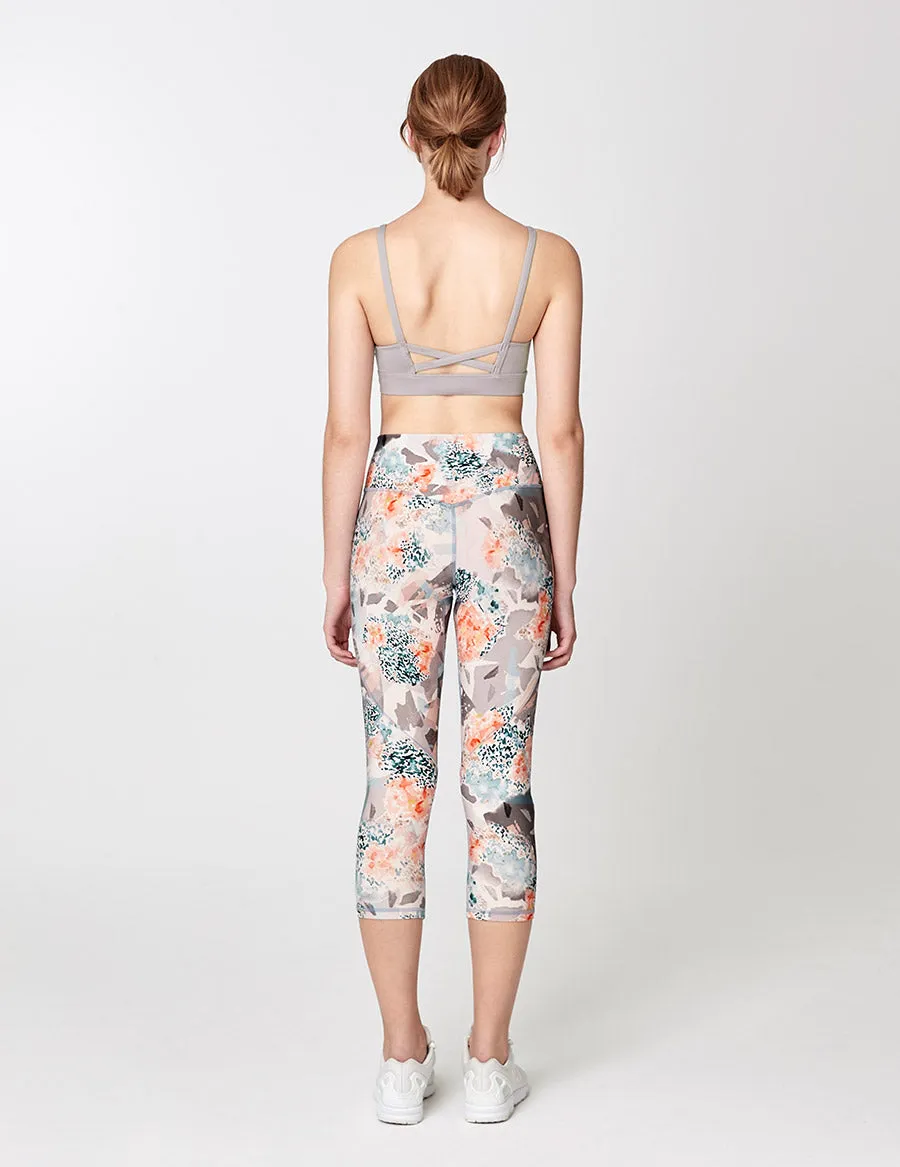 easyoga LESPIRO Loop In Cropped Tights - F88 Fallen Petals