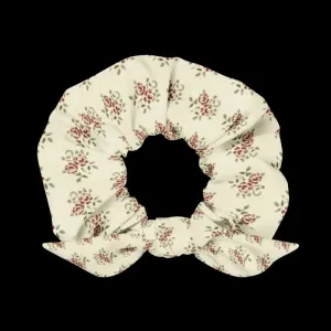 Eco Chic Recycled Scrunchie with Rose Flowers one Size