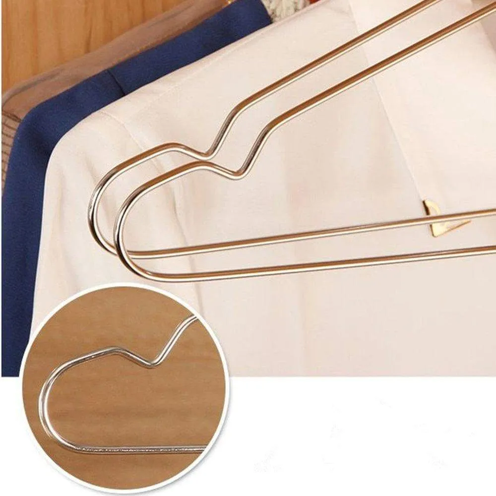 Ecolife Sunshine Stainless Steel Clothes Hangers 16.5 inch, Set of 10