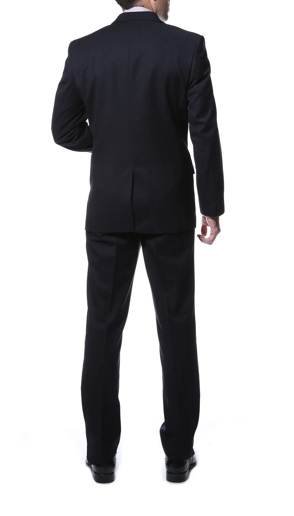 Ernesto Black Pinstripe Slim Fit 2pc Suit