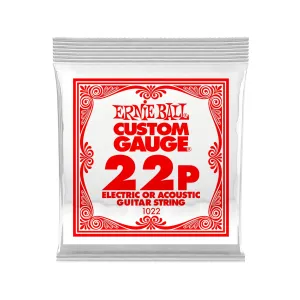 Ernie Ball .022 Plain Steel Electric or Acoustic Guitar Single String