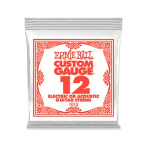 Ernie Ball 1012 Single Strings Plain .12 | Fretted Instrument Strings | E1012