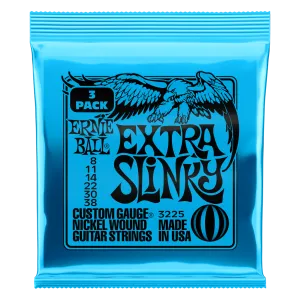 Ernie Ball Extra Slinky Guitar Strings 8-38 (3 Pack)