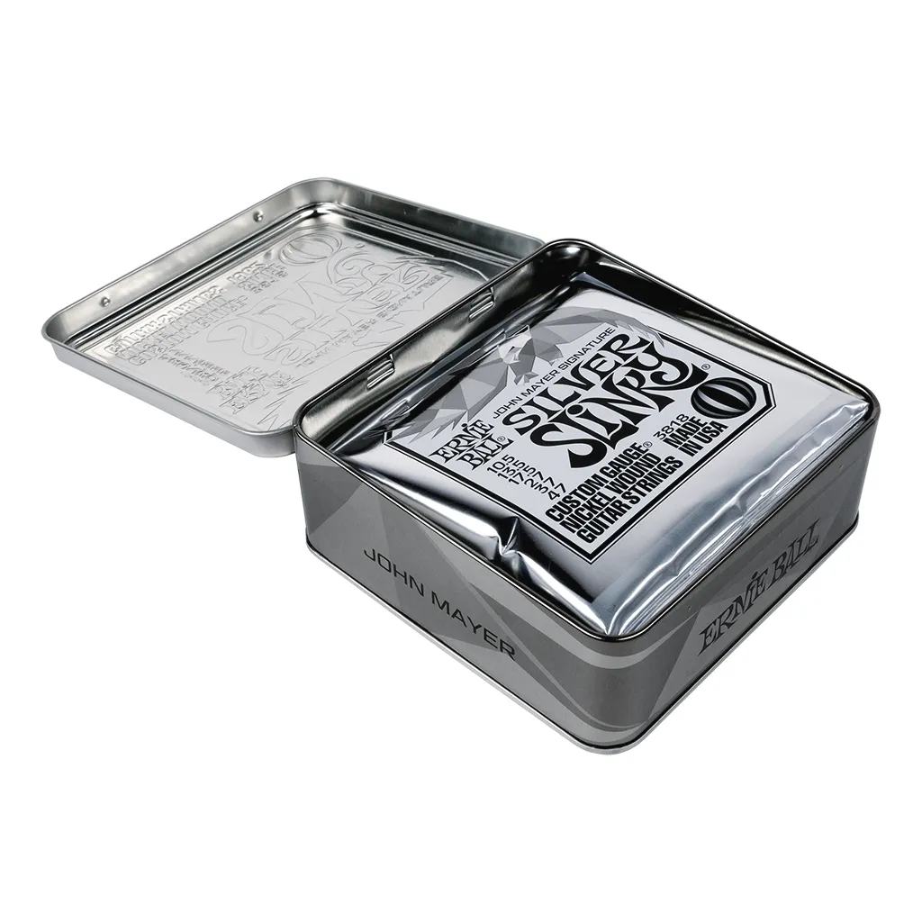 Ernie Ball John Mayer Silver Signature Slinky Electric Guitar Strings 10.5-47 (3 Pack Tin)