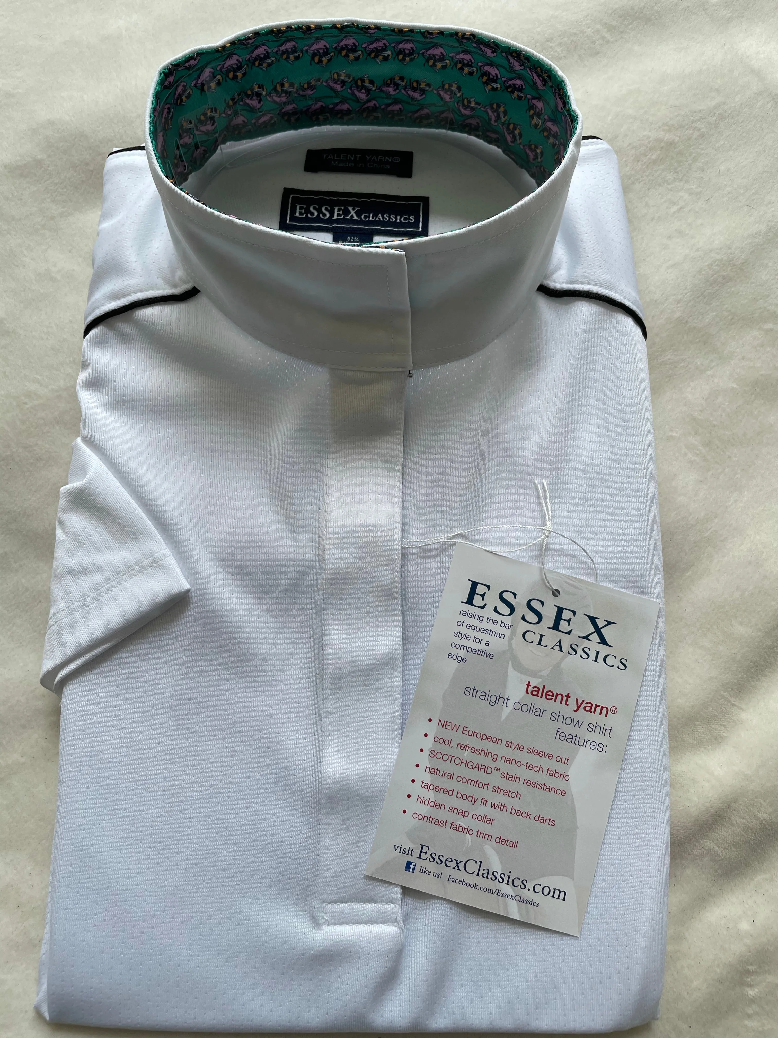 Essex Classics Long Sleeve Show Shirt (Various Prints), Size Large (New in Package)