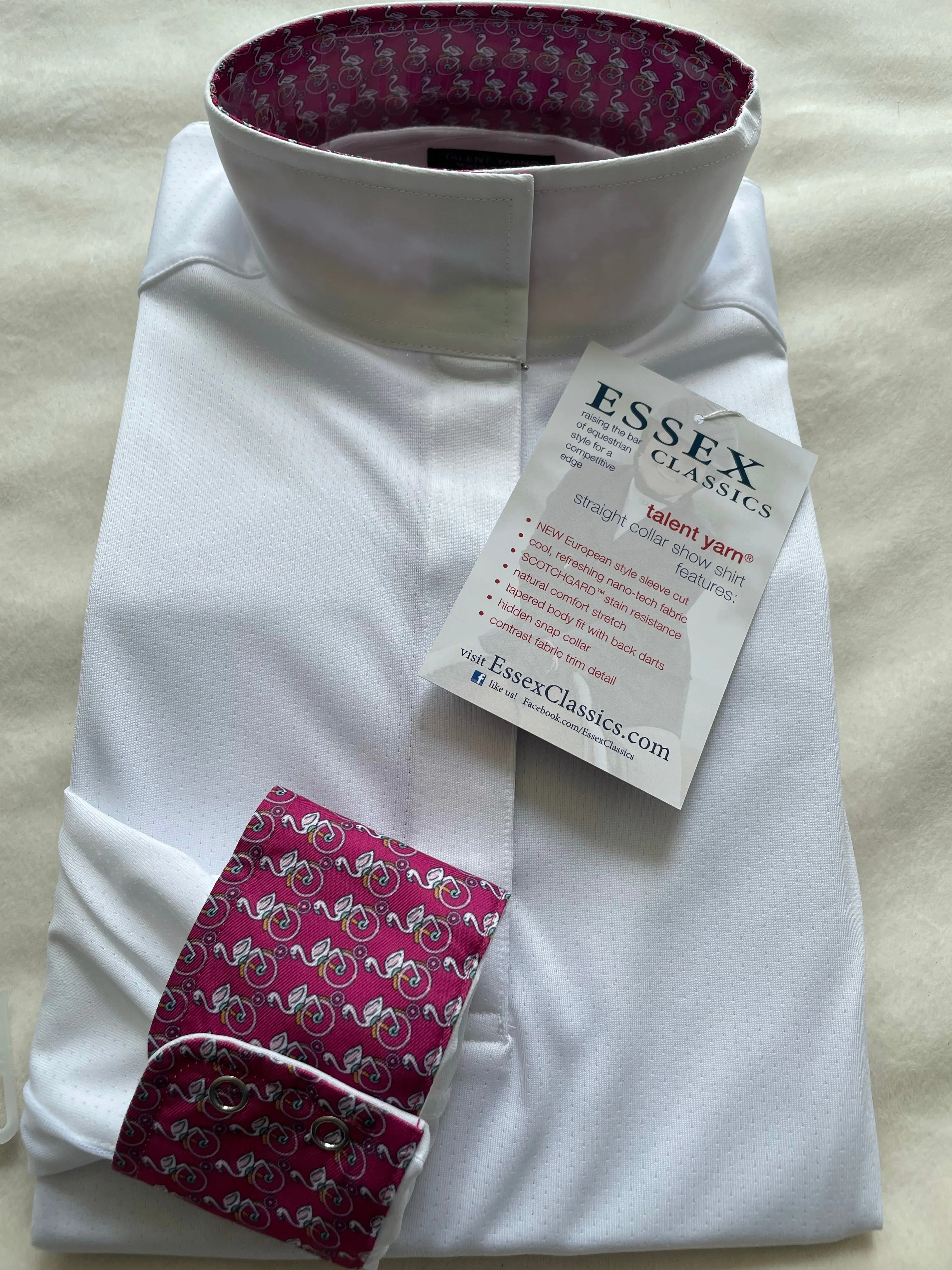 Essex Classics Long Sleeve Show Shirt (Various Prints), Size Large (New in Package)