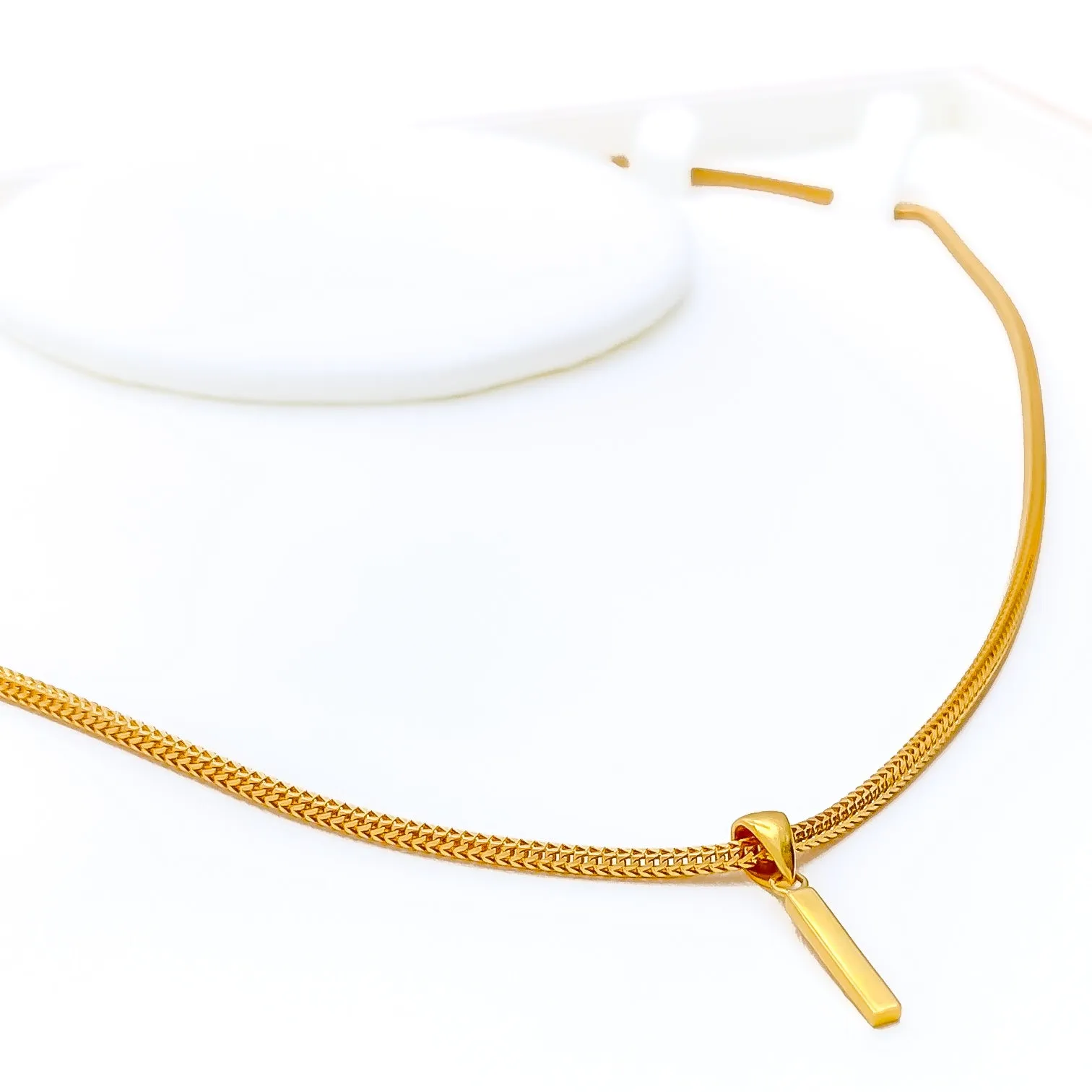 Everyday I 22k Gold Letter Pendant