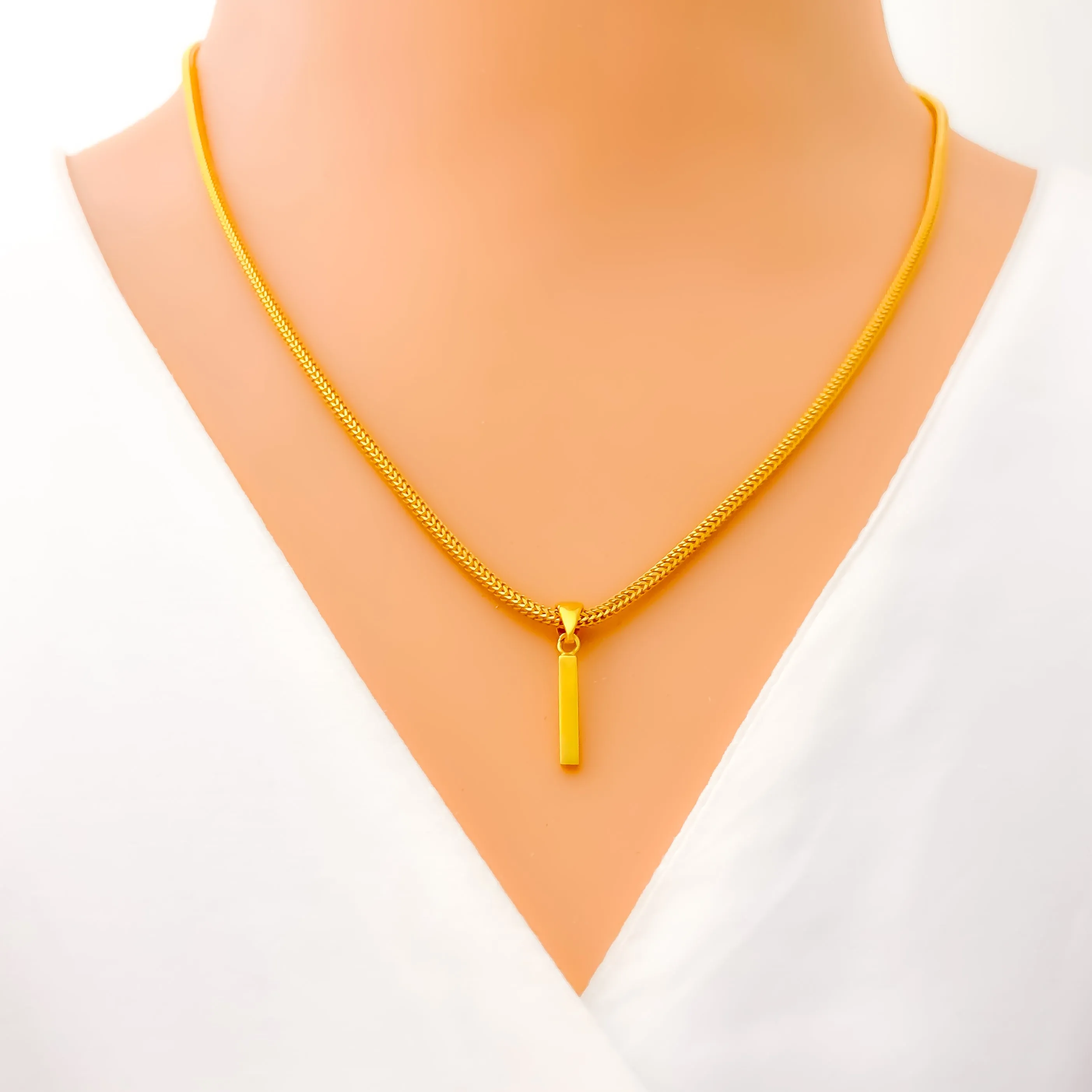 Everyday I 22k Gold Letter Pendant