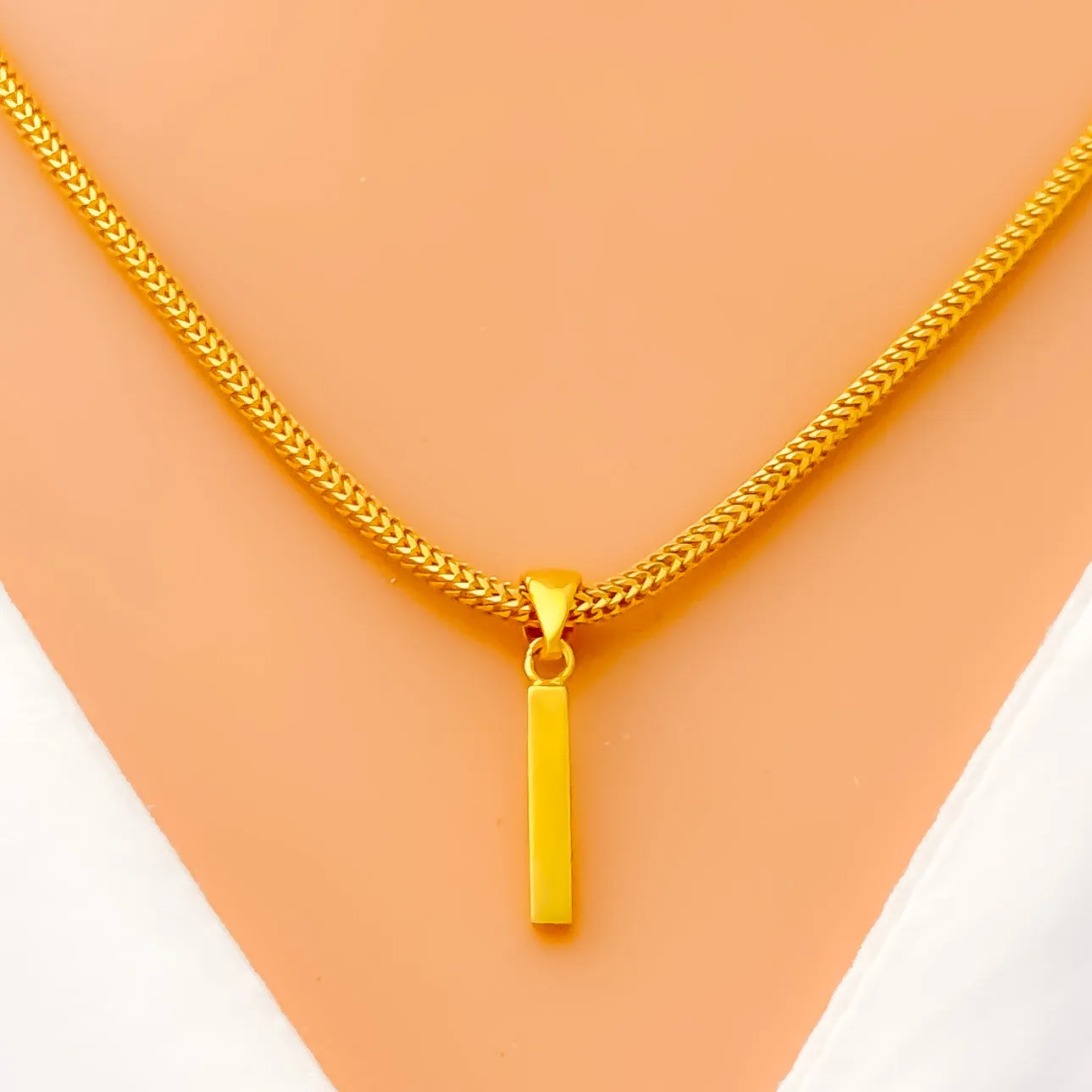 Everyday I 22k Gold Letter Pendant