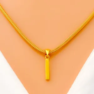 Everyday I 22k Gold Letter Pendant