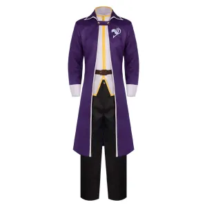 Fairy Tail Gray Fullbuster Purple Set Cosplay Costume Outfits Halloween Carnival Suit