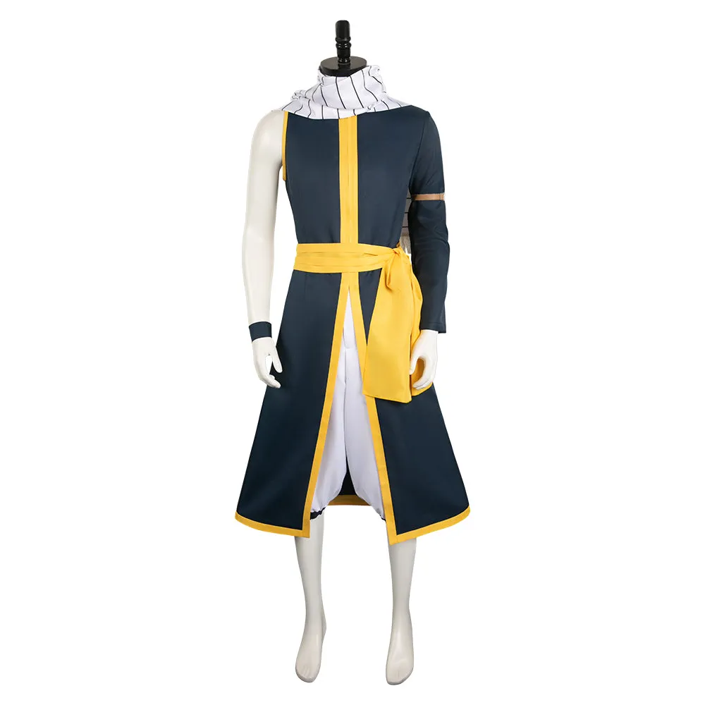 Fairy Tail Natsu Dragneel  Black Suit Cosplay Costume Outfits Halloween Carnival Suit suit