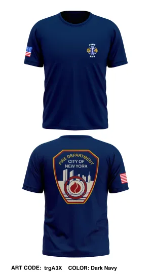 FDNY EMS Core Men's SS Performance Tee - trgA3X