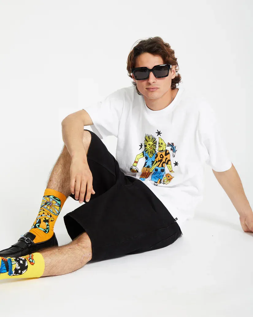 Featured Artist Bob Mollema 3 Loose Short Sleeve Tee - White