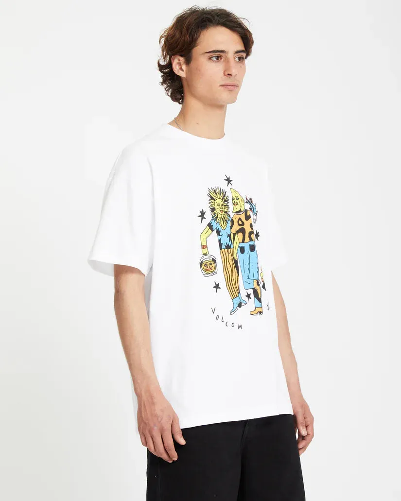 Featured Artist Bob Mollema 3 Loose Short Sleeve Tee - White