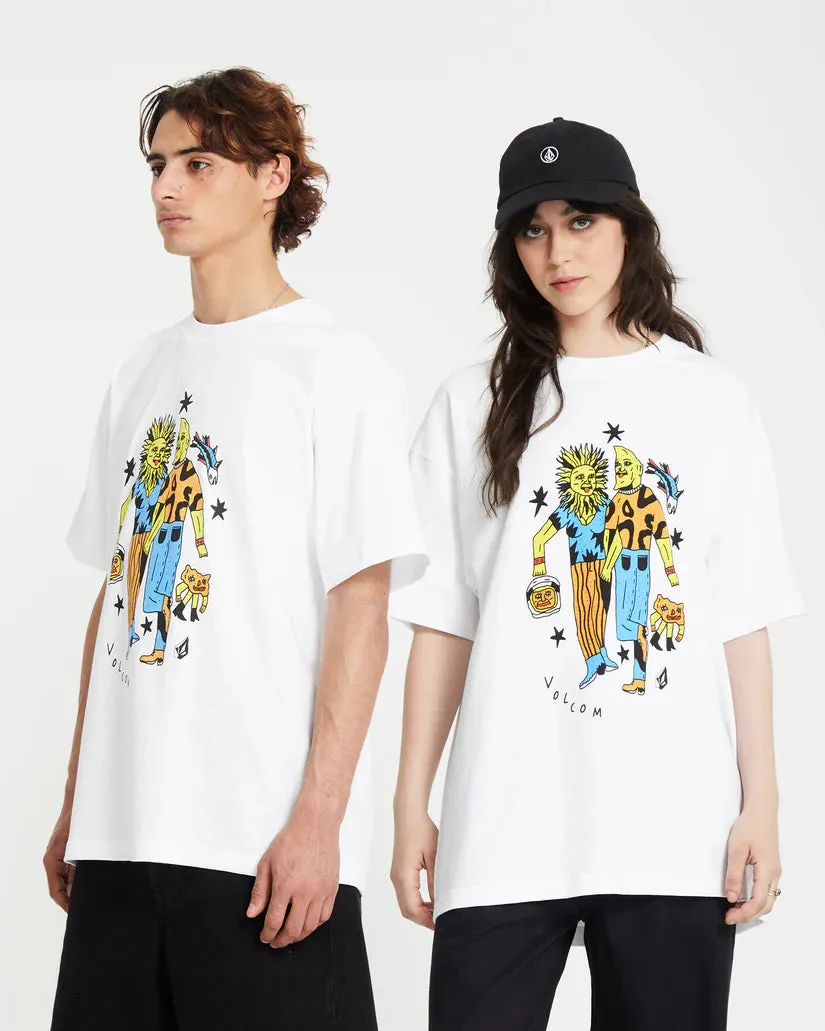 Featured Artist Bob Mollema 3 Loose Short Sleeve Tee - White