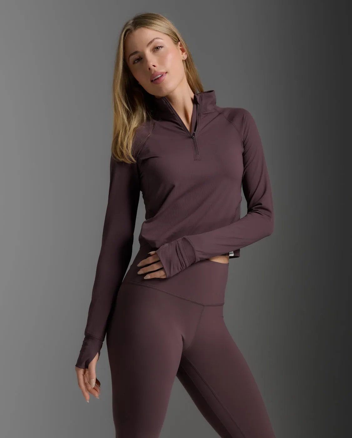 Flex Waffle 1/2 Zip Long Sleeve