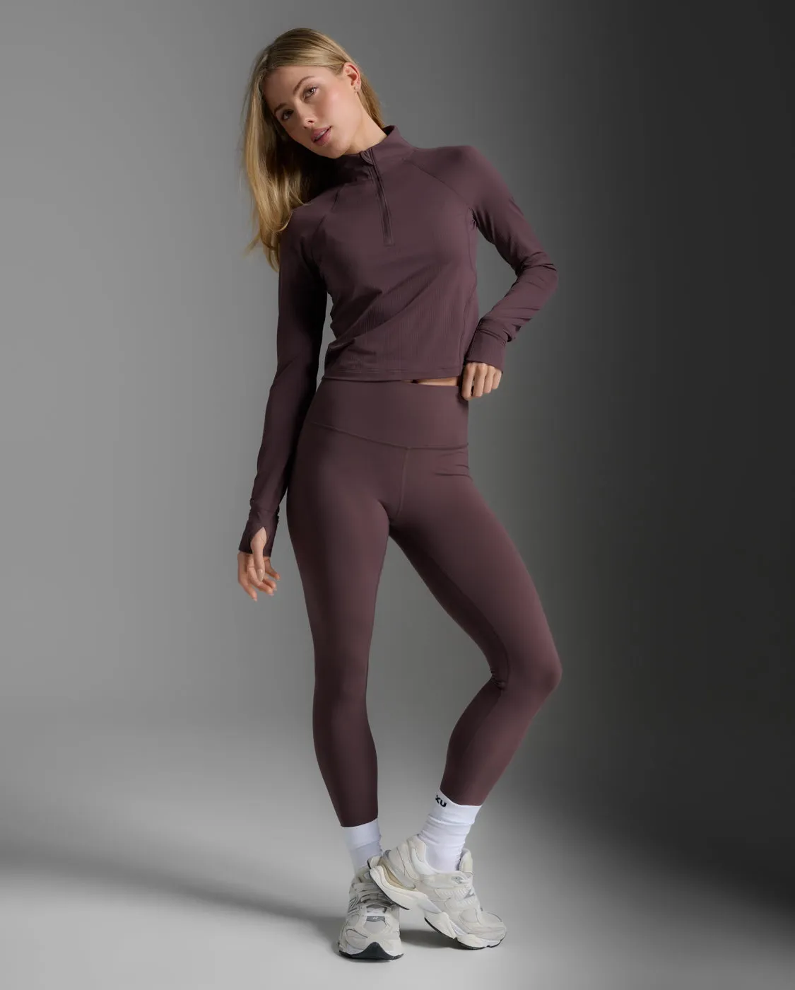 Flex Waffle 1/2 Zip Long Sleeve