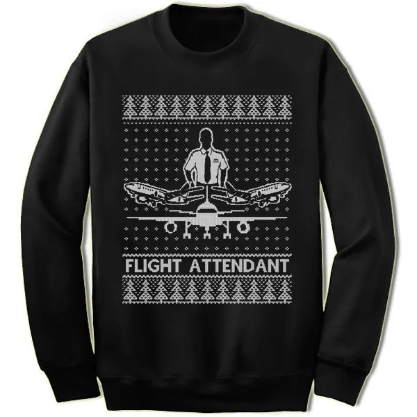 Flight Attendant Christmas Sweatshirt