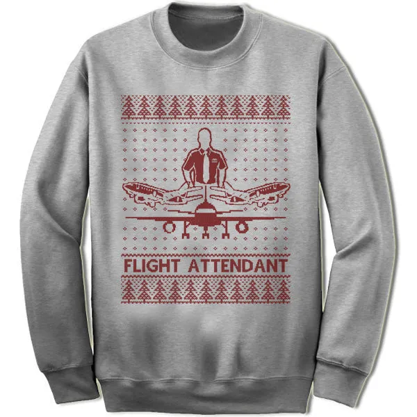 Flight Attendant Christmas Sweatshirt