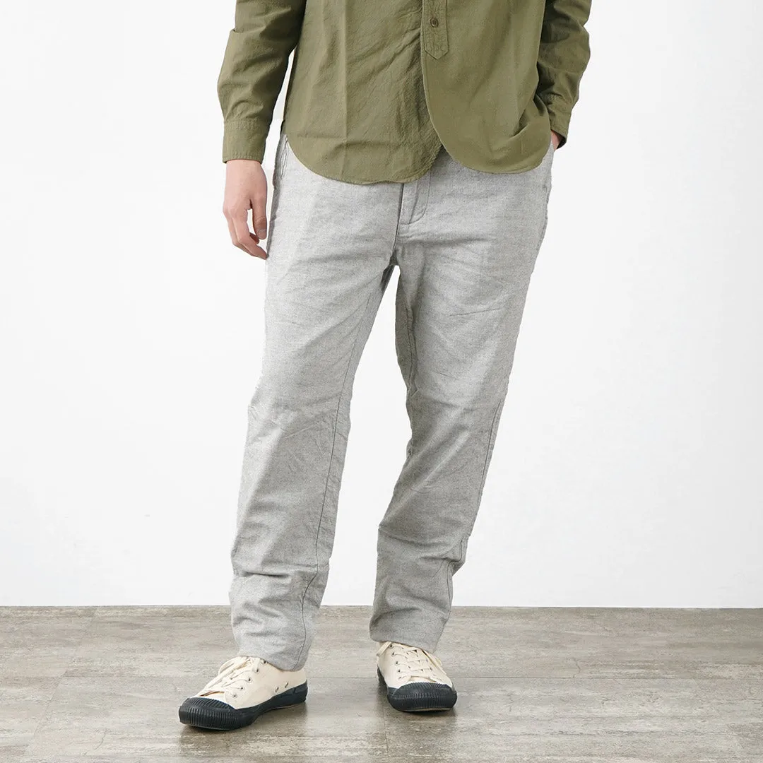 FOB FACTORY / F0513 Cotton Linen Double Weave Chambray Pants
