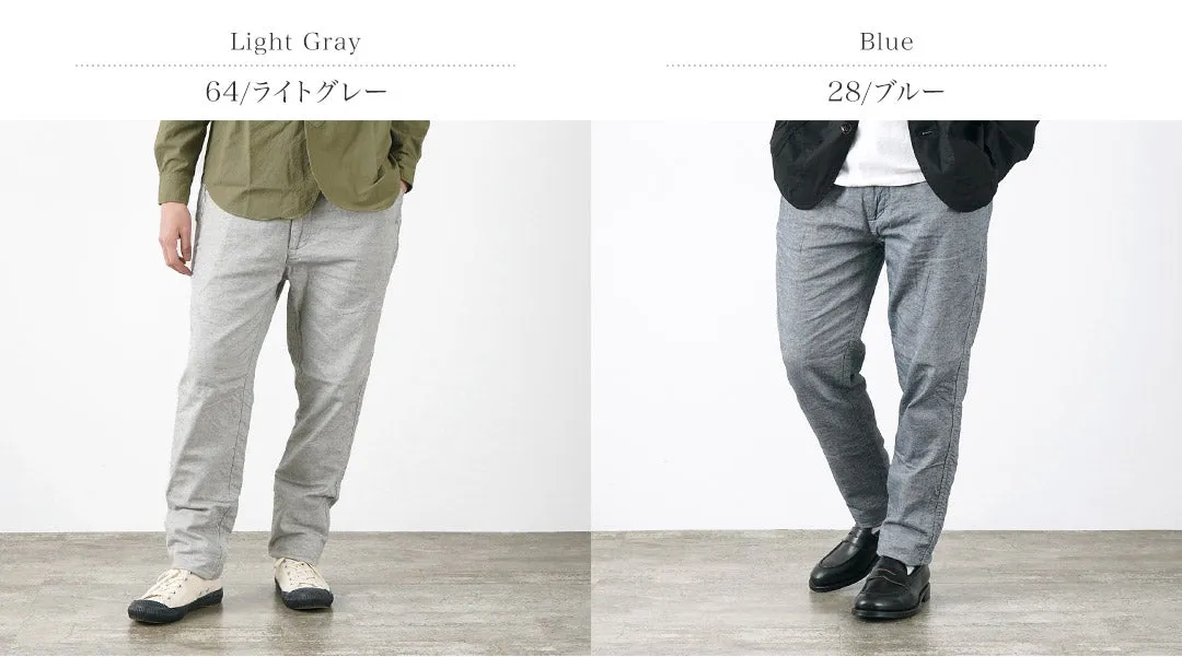 FOB FACTORY / F0513 Cotton Linen Double Weave Chambray Pants
