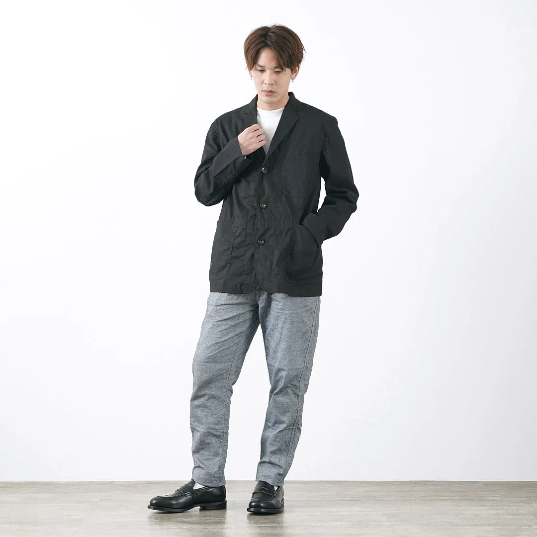 FOB FACTORY / F0513 Cotton Linen Double Weave Chambray Pants