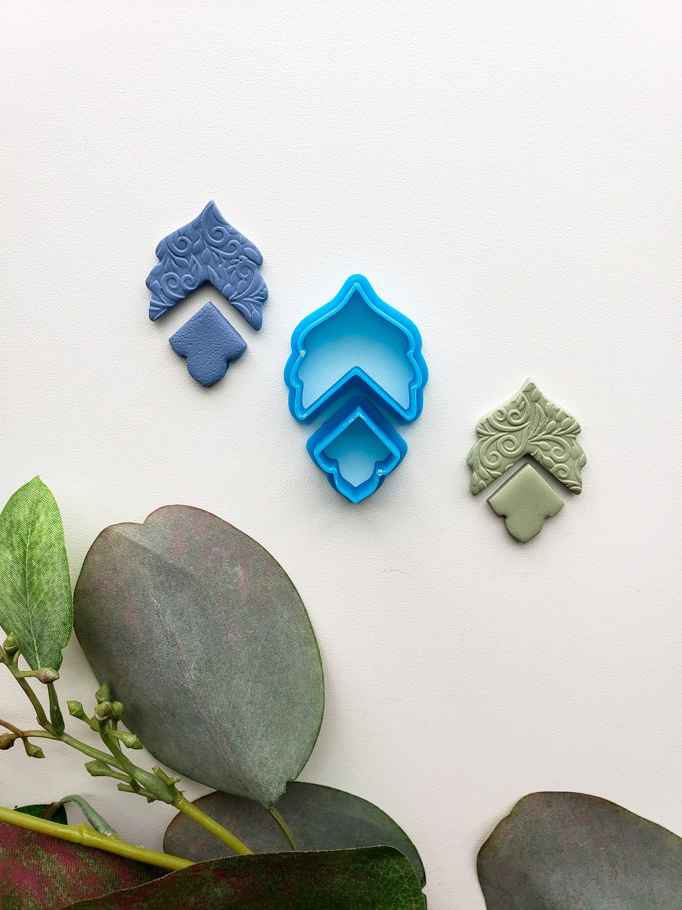 Foliage Dangle | Floral Clay Cutter