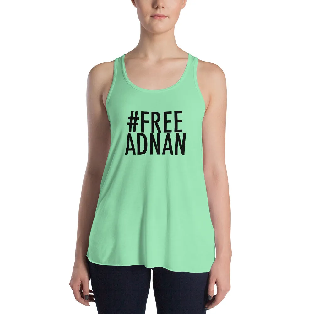 Free Adnan Flowy Racerback Tank
