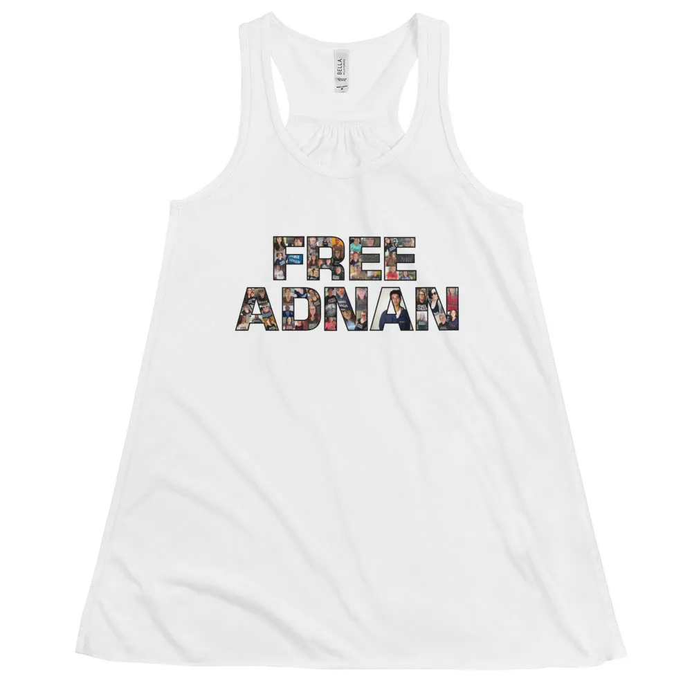 Free Adnan Supporters Women's Flowy Racerback Tank