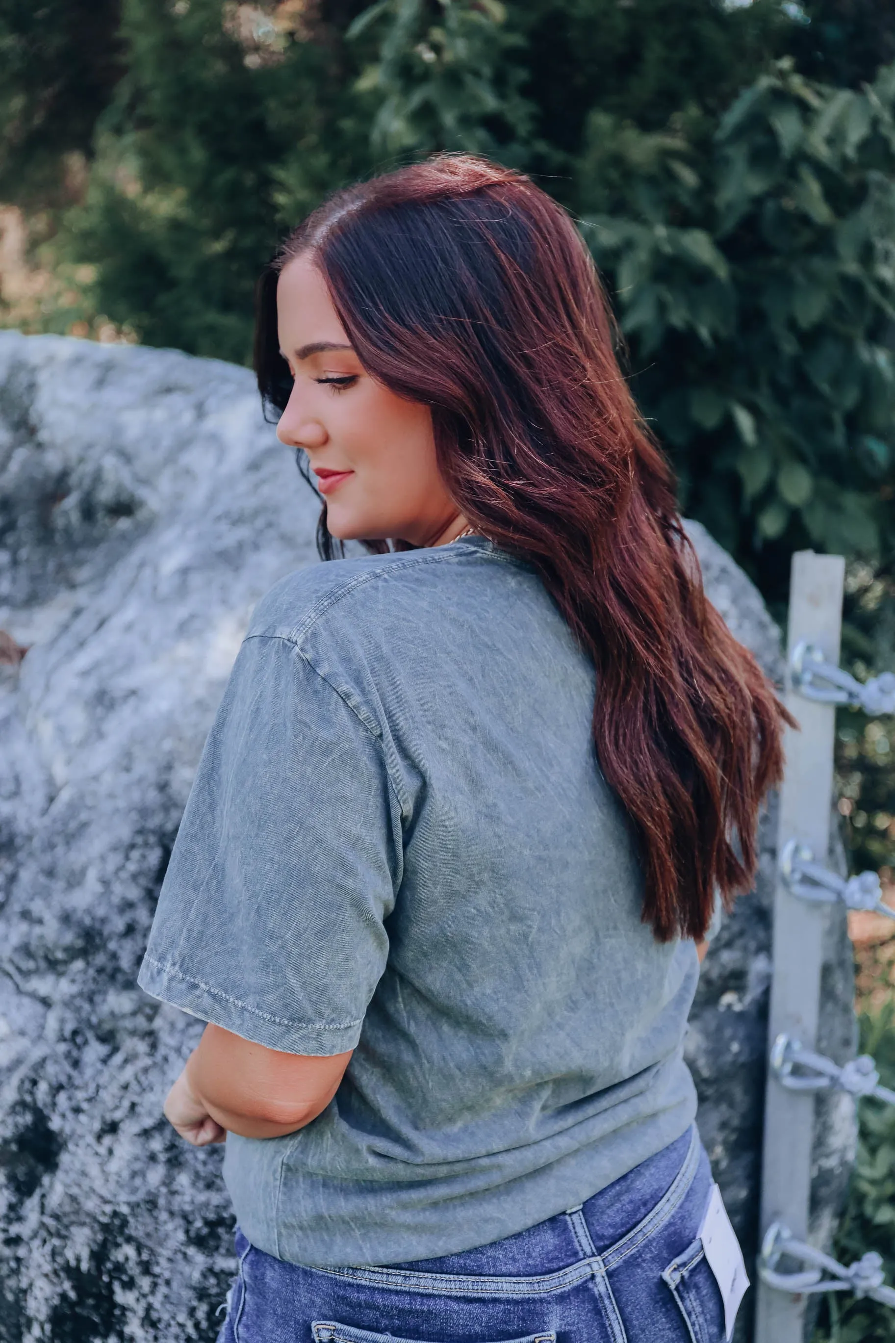 Freedom Rider Graphic Tee - Grey