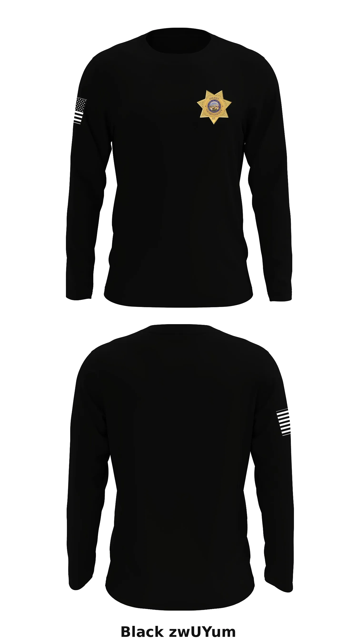 Geary County Sheriffs Office Store 1 Core Men's LS Performance Tee - zwUYum