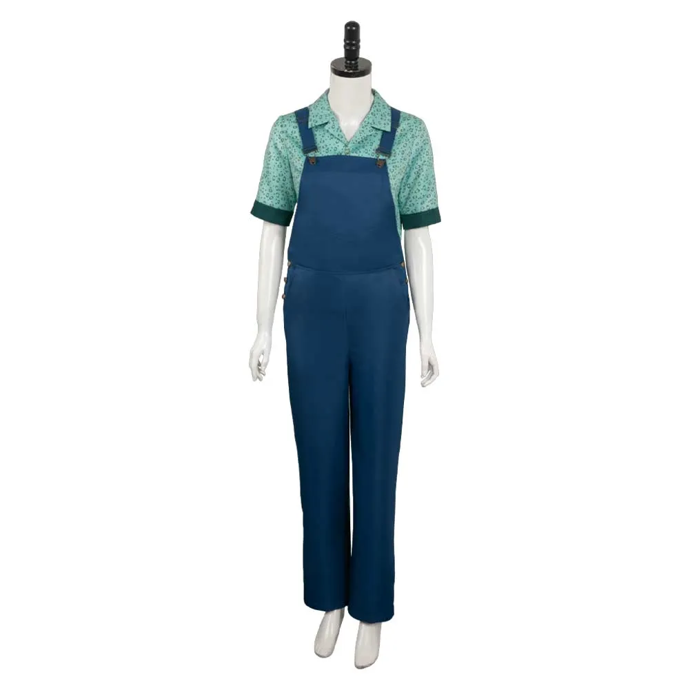 Ghostbusters 2024 Phoebe Printed Bib Pants Set Cosplay Costume Outfits Halloween Carnival Suit