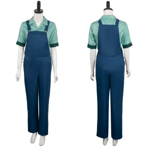 Ghostbusters 2024 Phoebe Printed Bib Pants Set Cosplay Costume Outfits Halloween Carnival Suit